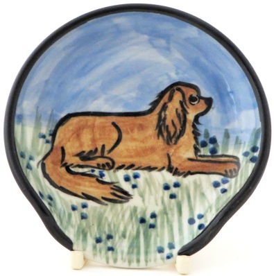 King Charles Spaniel Ruby -Deluxe Spoon Rest - Click Image to Close