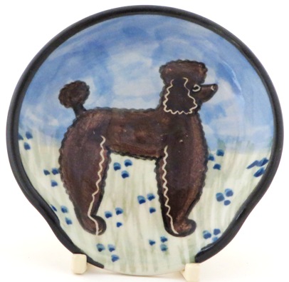 Poodle Chocolate -Deluxe Spoon Rest