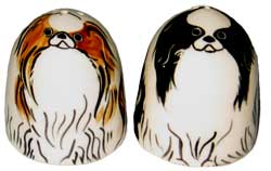 Japanese Chin - Salt and Pepper Shaker - Click Image to Close
