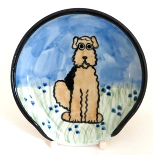 Airedale Terrier -Deluxe Spoon Rest