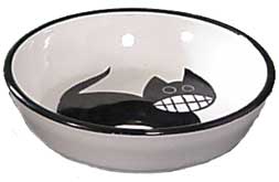 Cat Feeder Bowl - 5 3/4" wide - Click Image to Close