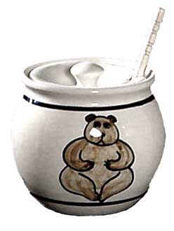 3 1/2" Honey Pot with Dipper