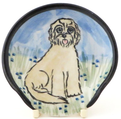 Labradoodle Blond -Deluxe Spoon Rest