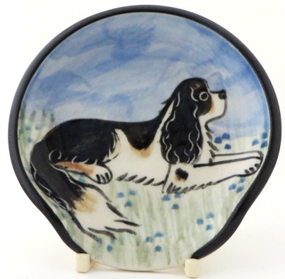 King Charles Spaniel Tri Color -Deluxe Spoon Rest