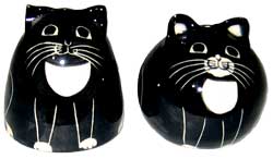 Cats - in Tux - Salt and Pepper Shaker - Click Image to Close
